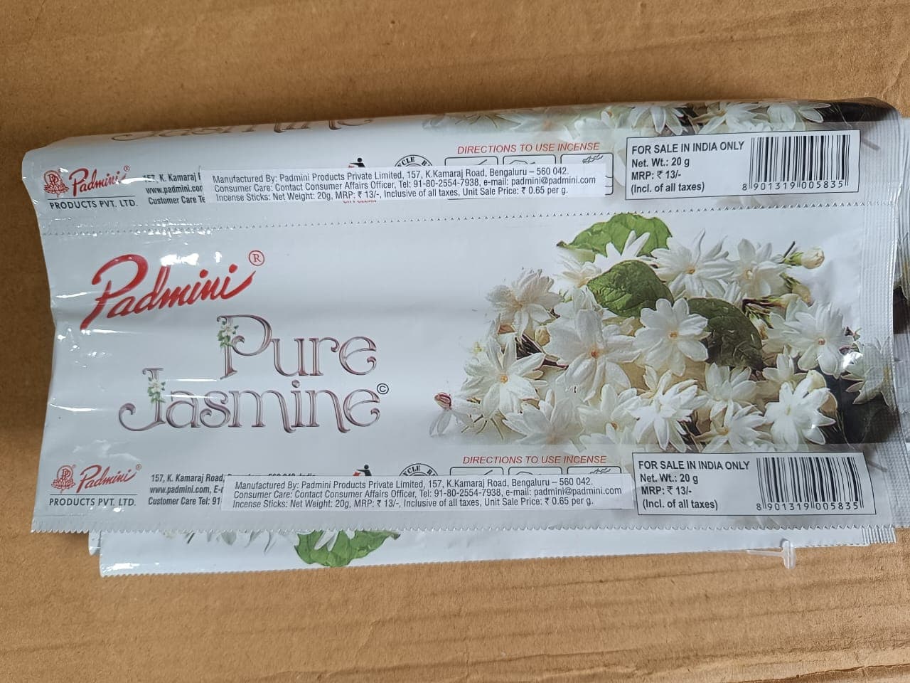 Padmini Pure Jasmine Incense Sticks